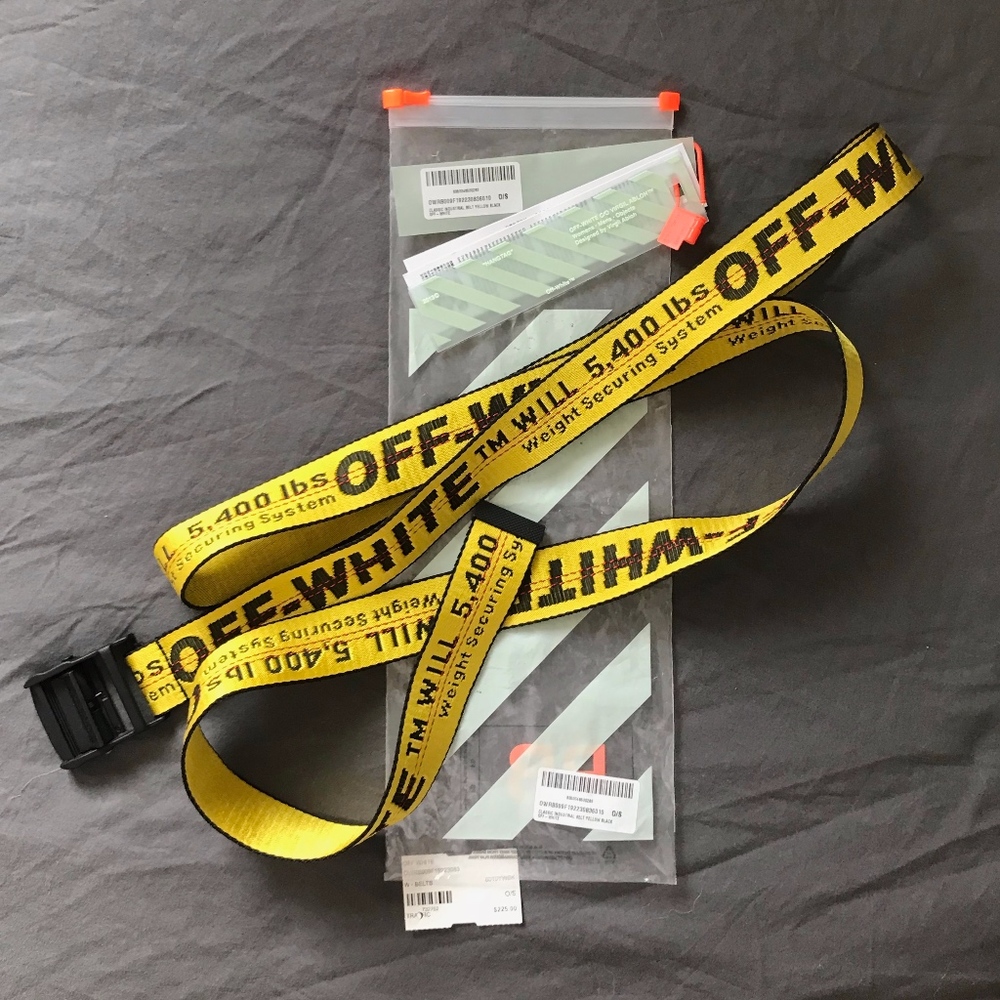 Off-white Industrial Belt
